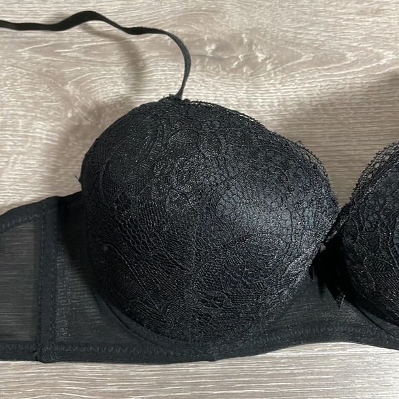 NWT Body Frosting Black Lace Push Up Bra 36B - Picture 3 of 16